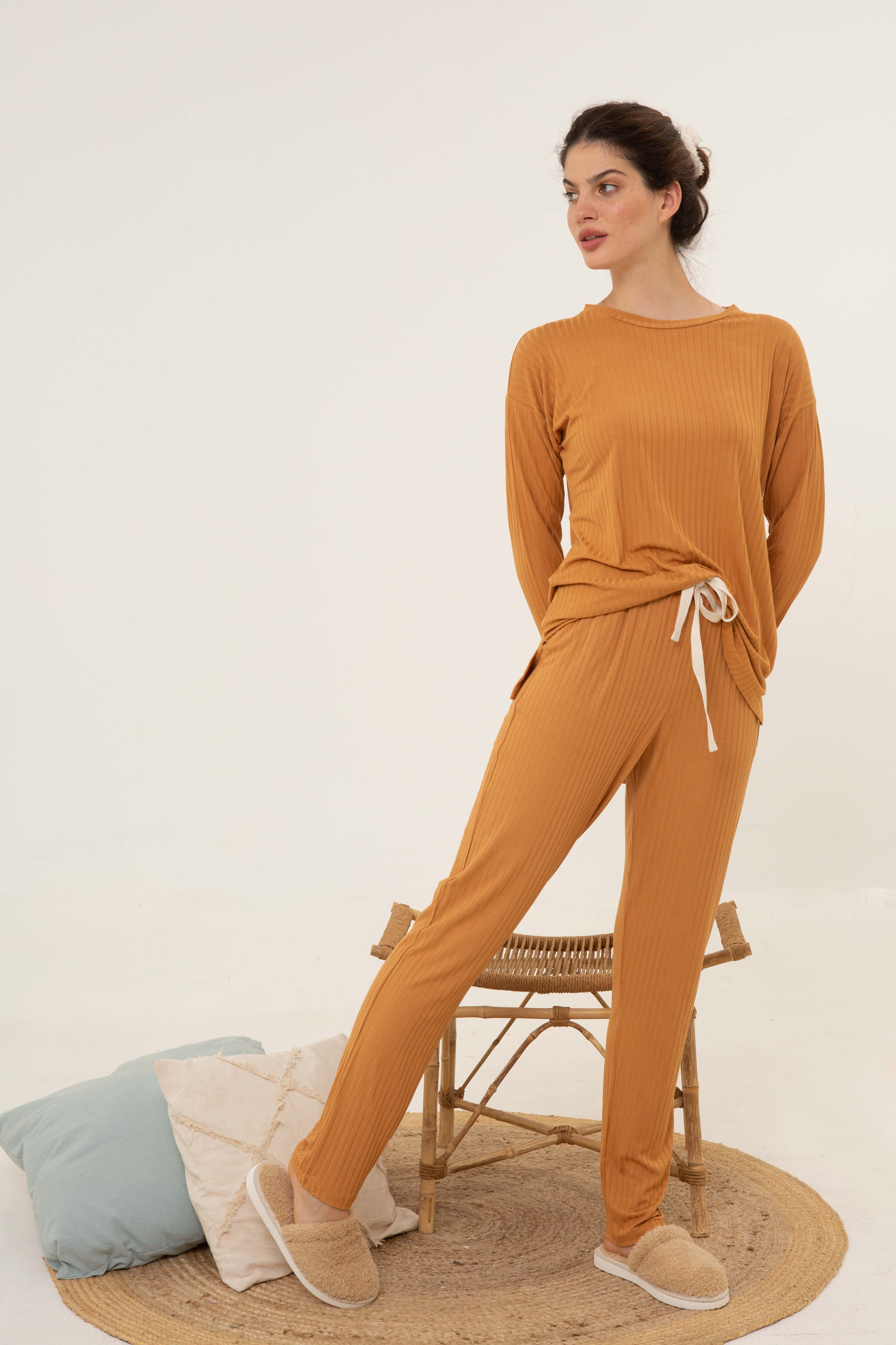 Pantalón Morris caramelo | pijamas | Para hacer Fiaca